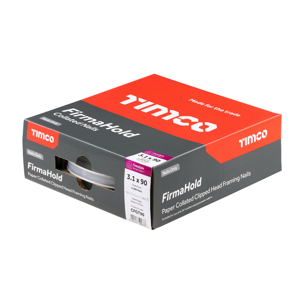 FirmaHold Collated Clipped Head Nails - Trade Pack - Ring Shank - FirmaGalv