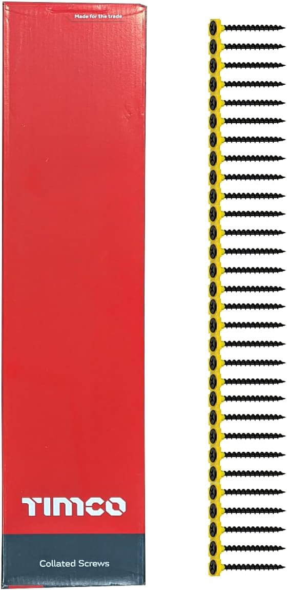 Collated Drywall Screws - PH - Bugle - Coarse Thread - Black