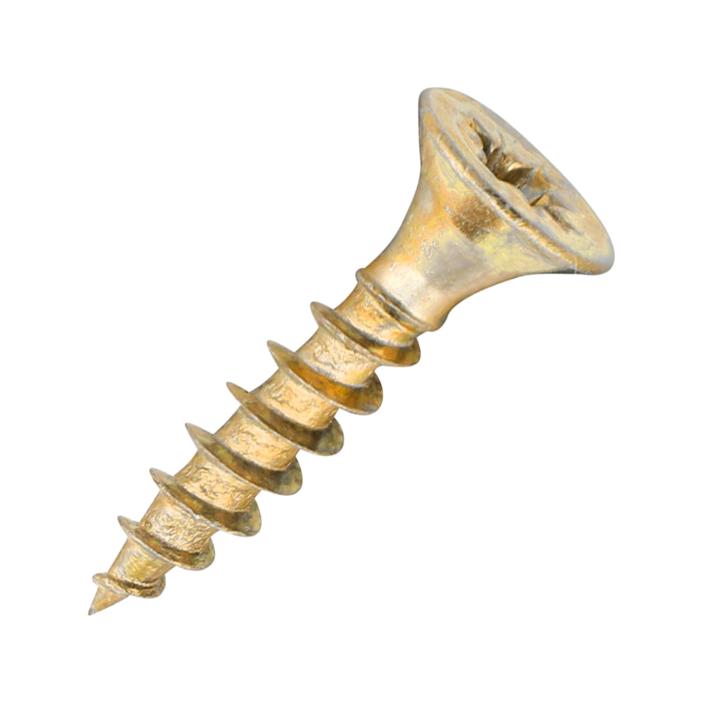 General-Purpose Woodscrews | PoziDrive | Double Countersunk | Zinc and Yellow