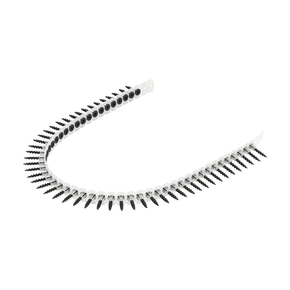 Collated Drywall Screws | Coarse Thread | Phillips PH2 | Bugle Head | Black Phosphate