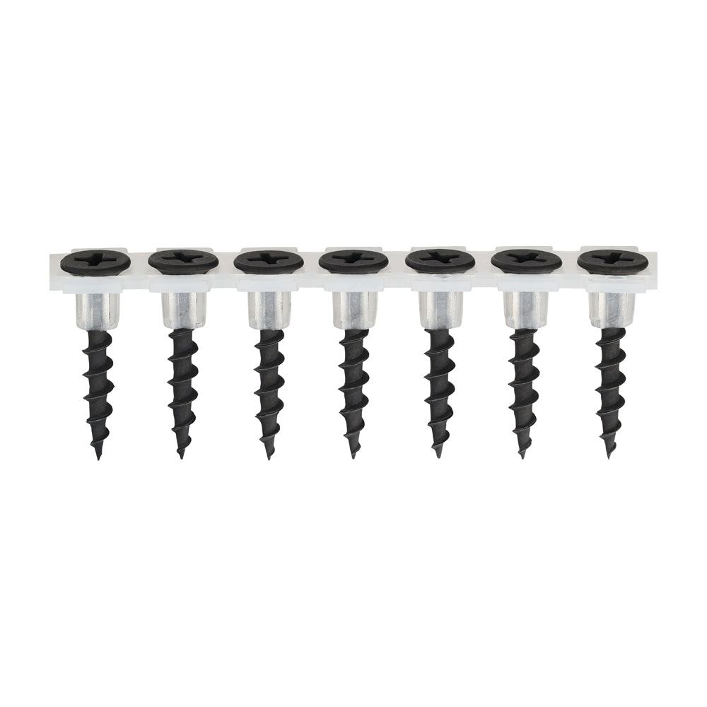 Collated Drywall Screws | Coarse Thread | Phillips PH2 | Bugle Head | Black Phosphate