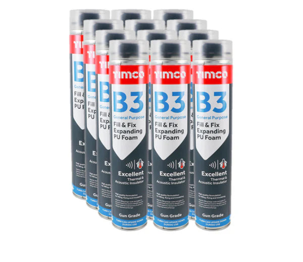 B3 General Purpose Fill & Fix Expanding PU Foam - 750ml
