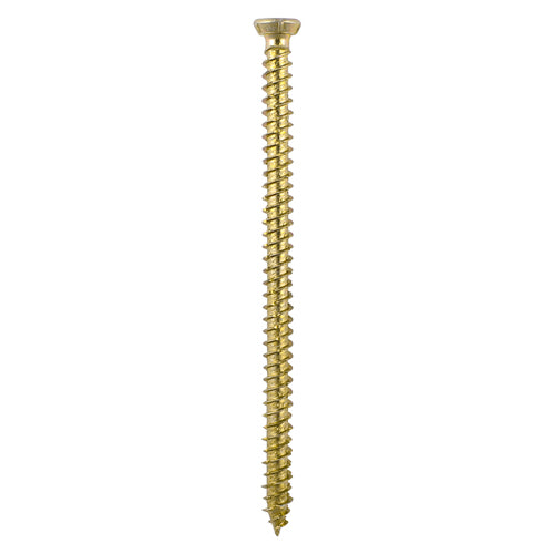 Concrete Screws - TX - Flat Countersunk - Yellow x 100 Pieces (x1 TX30 Power Bit Included)