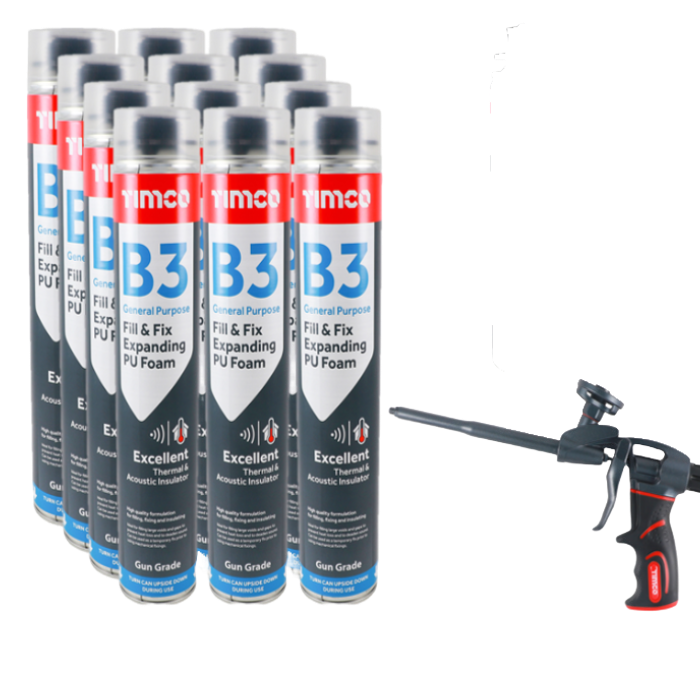 B3 General Purpose Fill & Fix Expanding PU Foam - 750ml
